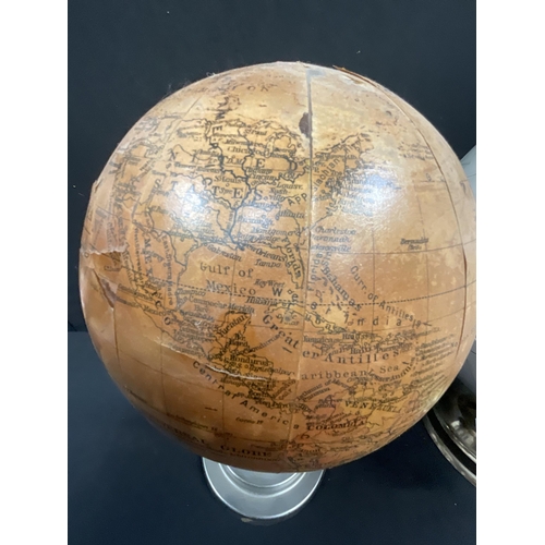 393 - 2 DESK WORLD GLOBES A/F H17.5