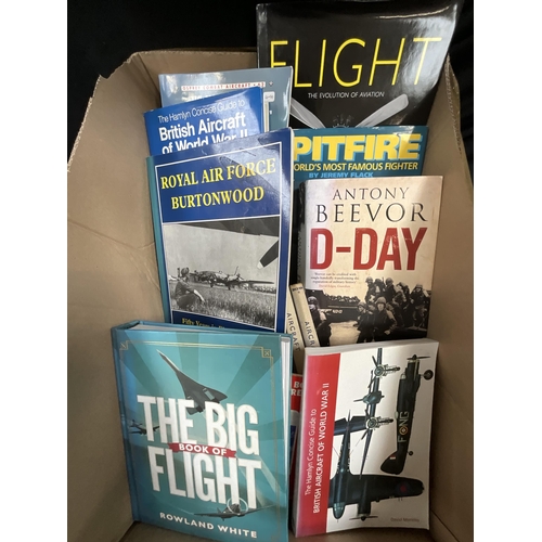 409 - BOX OF BOOKS - AIRCRAFT