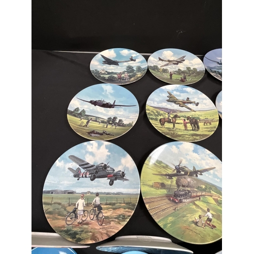 415 - COLLECTION OF LTD ETD ROYAL WORCESTER AND COALPORT PLATES -AEROPLANES