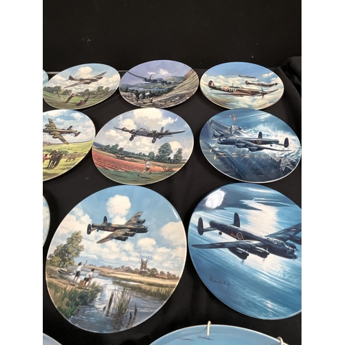 415 - COLLECTION OF LTD ETD ROYAL WORCESTER AND COALPORT PLATES -AEROPLANES