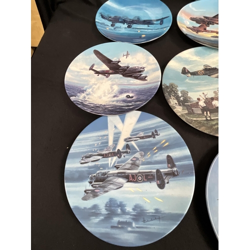 415 - COLLECTION OF LTD ETD ROYAL WORCESTER AND COALPORT PLATES -AEROPLANES