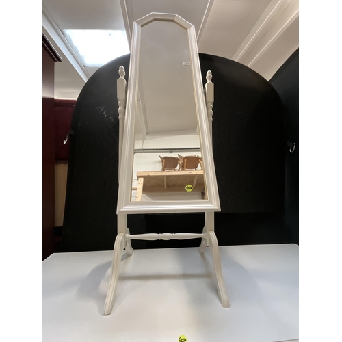 457 - MODERN WHITE KNEEHOLE PEDESTAL DRESSING TABLE H28