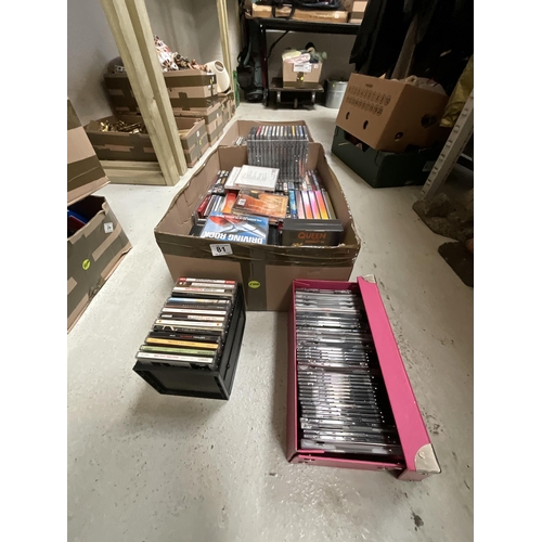 81 - 2 BOXES OF CD'S