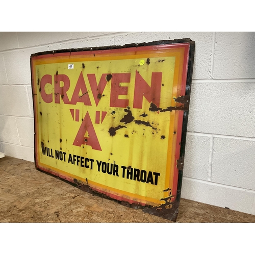 61 - VINTAGE ENAMEL CRAVEN 