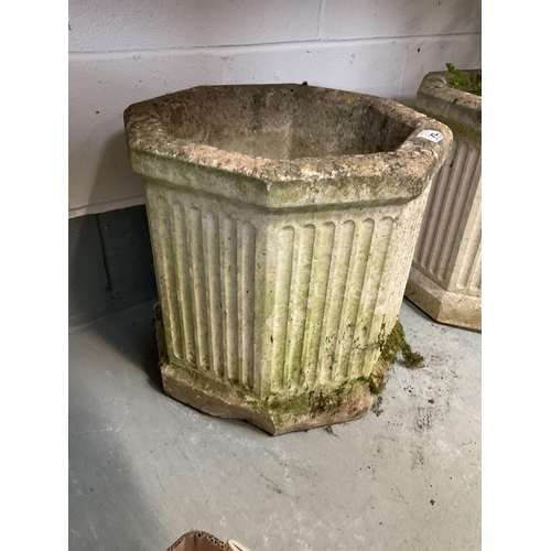 72 - 3 MATCHING REGENCY STYLE GARDEN PLANTERS H16