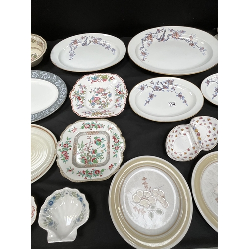 114 - 2 BOXES OF CHINA TO INCLUDE ROYAL WORCESTER ETC