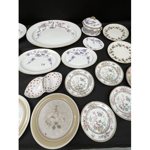 114 - 2 BOXES OF CHINA TO INCLUDE ROYAL WORCESTER ETC