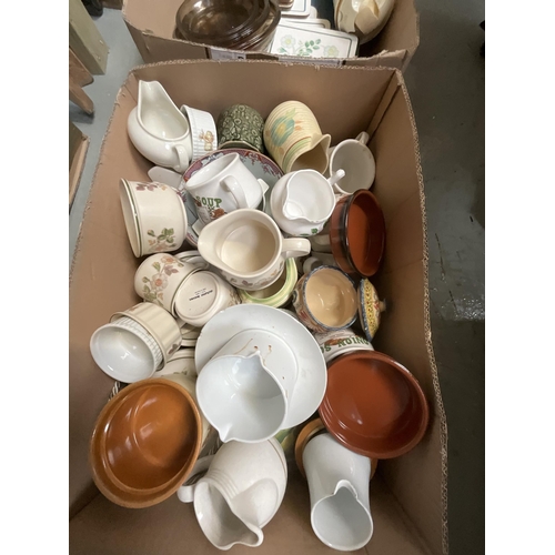 124 - 4 BOXES OF CHINA & KITCHENWARE PYREX ETC