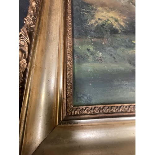 144 - GILT FRAMED OILS ON CANVAS 27