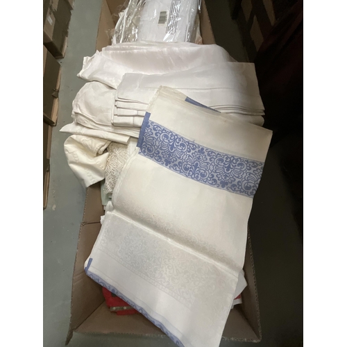 242 - 4 BOXES OF LINEN