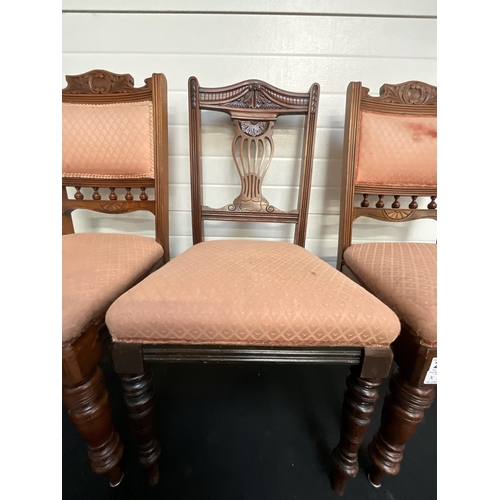 249 - PAIR OF EDWARDIAN MAHOGANY DINING CHAIRS AND 1 OTHER