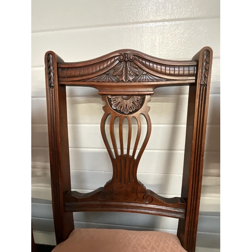 249 - PAIR OF EDWARDIAN MAHOGANY DINING CHAIRS AND 1 OTHER