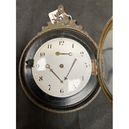 155 - VICTORIAN SEDAN CHAIR CLOCK A/F H8.25