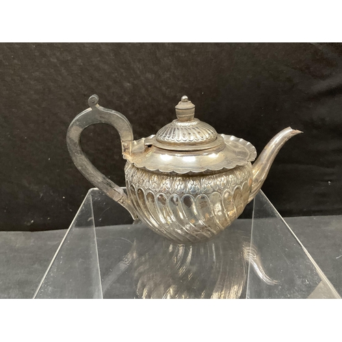 163 - HALLMARK SILVER 3 PIECE TEA SET
TEAPOT BHAM 233G, SUGAR 1888 40G & MILK JUG 1889 46G