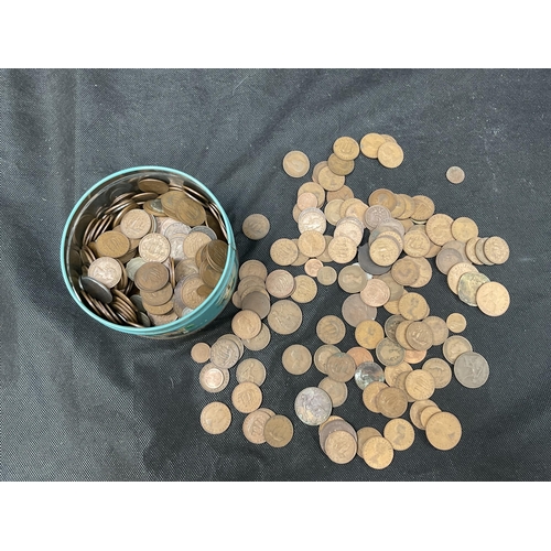 165 - QTY OF COINAGE AND VINTAGE TYPHOO TEA AND CONTENTS