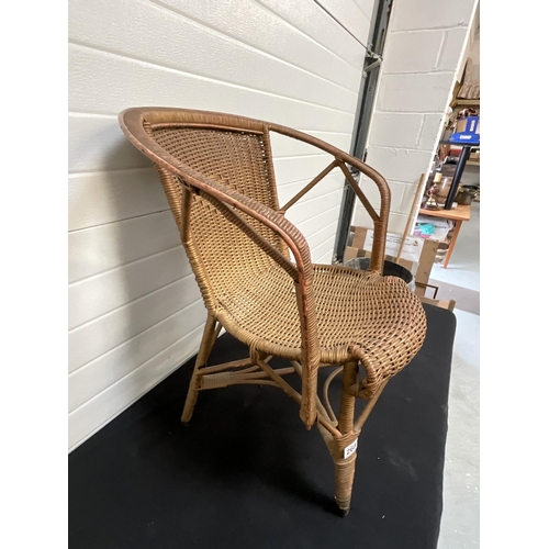 268 - VINTAGE WICKER ARMCHAIR