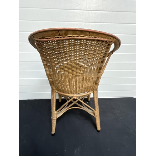 268 - VINTAGE WICKER ARMCHAIR