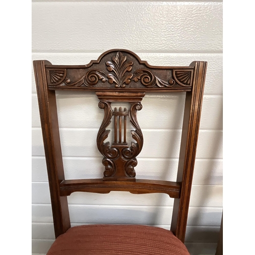 271 - 3 EDWARDIAN MAHOGANY DINING CHAIRS