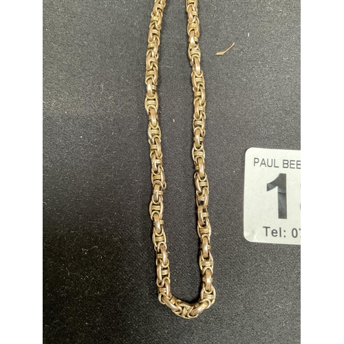 184 - 9CT GOLD NECKLACE - CLASP NOT GOLD TOTAL WEIGHT 14.5G