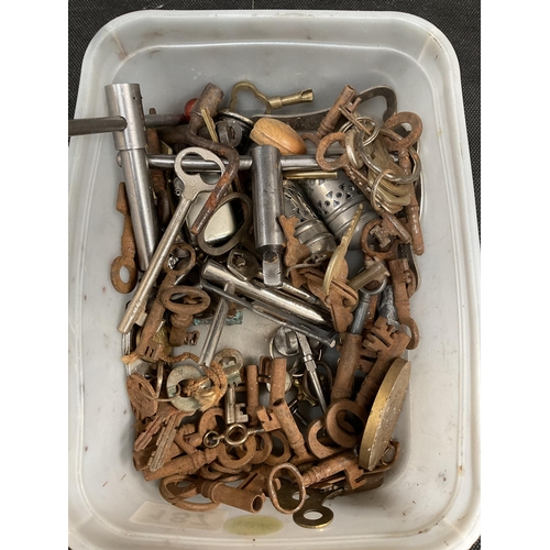 187 - QTY OF VINTAGE KEYS AND SMALL COLLECTORS ITEMS