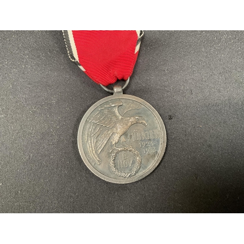 194 - REPRODUCTION WW2 GERMAN BLOOD ORDER MEDAL 0.9G