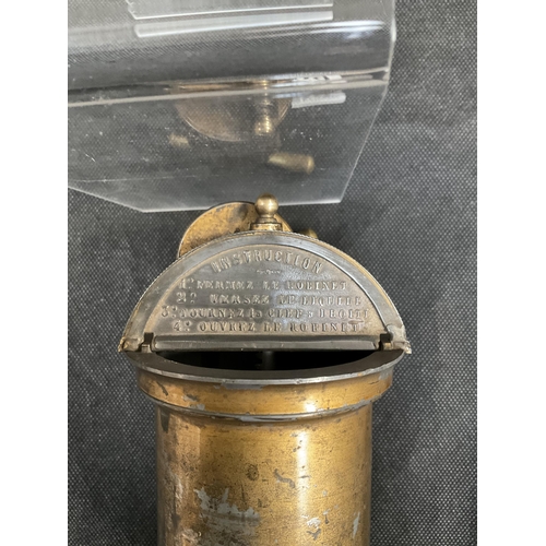 199 - FRENCH BRASS MEDICAL INSTRUMENT H8.5