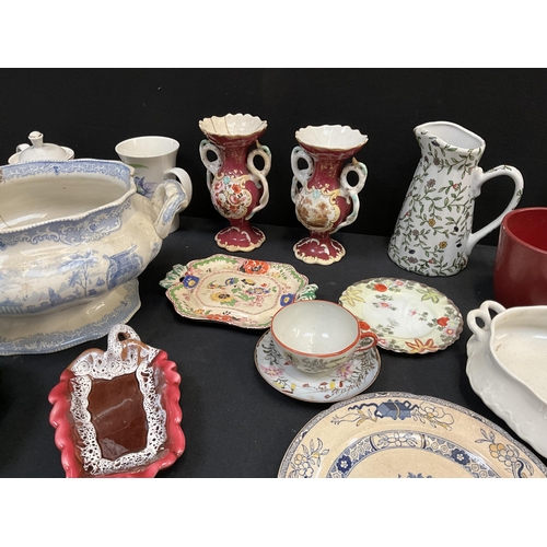 296 - 3 BOXES OF VICTORIAN AND LATER CHINA