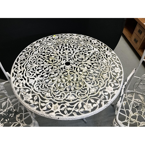 299 - ALUMINIUM DECORATIVE PATIO TABLE H28