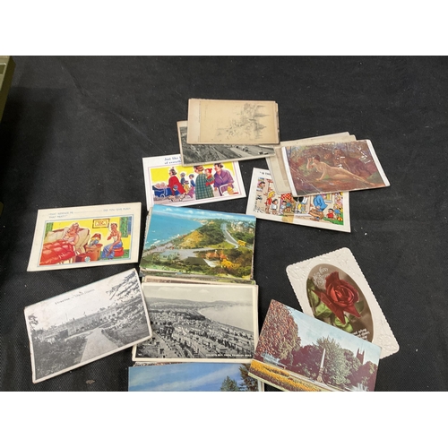 214 - QTY OF POSTCARDS ETC