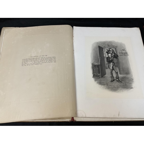 217 - PORTFOLIO OF PICTURES OF THE WORLD, 3 X CHARLES DICKENS 18 PAGE CHARACTER SKETCHES