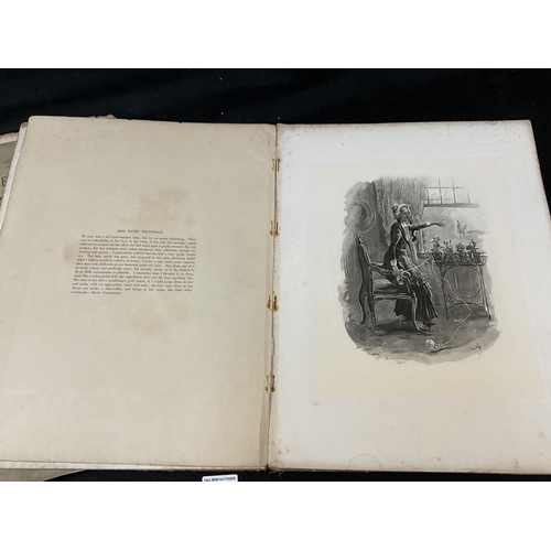 217 - PORTFOLIO OF PICTURES OF THE WORLD, 3 X CHARLES DICKENS 18 PAGE CHARACTER SKETCHES