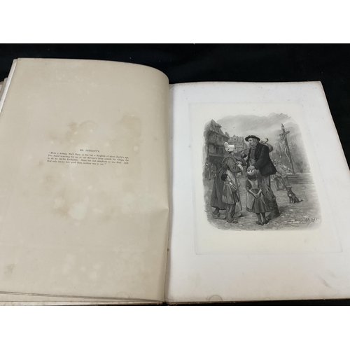 217 - PORTFOLIO OF PICTURES OF THE WORLD, 3 X CHARLES DICKENS 18 PAGE CHARACTER SKETCHES