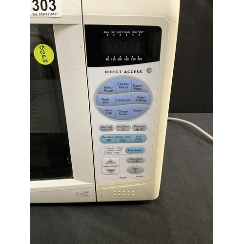 303 - ** LOT WITHDRAWN FAILED TEST  **SANYO 900W MICROWAVE OVEN