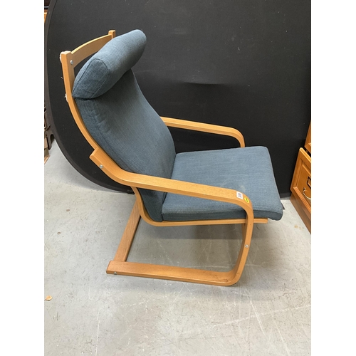 308 - IKEA ARMCHAIR WITH LOOSE CUSHIONS