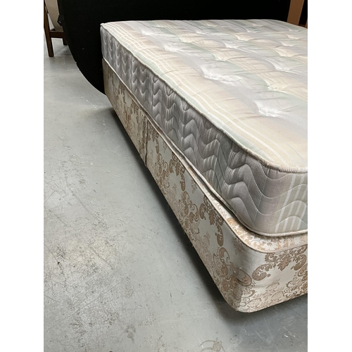 310 - DOUBLE DIVAN BED C'W MATTRESS 5FT