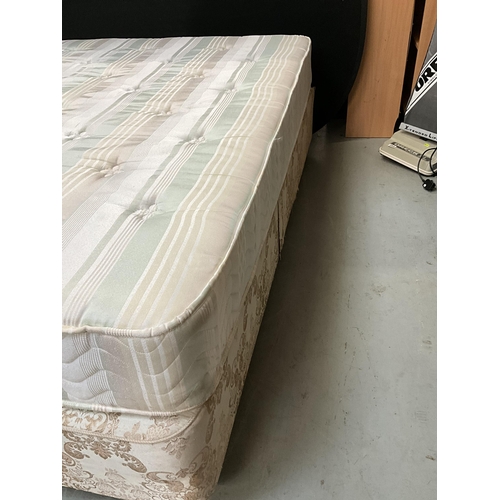 310 - DOUBLE DIVAN BED C'W MATTRESS 5FT