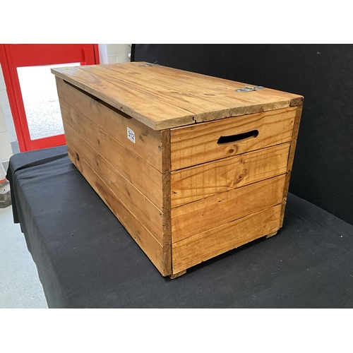 312 - MODERN PINE BLANKET/TOY BOX H14