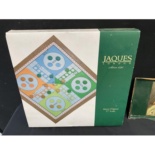 332 - BOX TO INCLUDE JAQUES OF LONDON GAME, WASHROOM HAND DRYER ETC