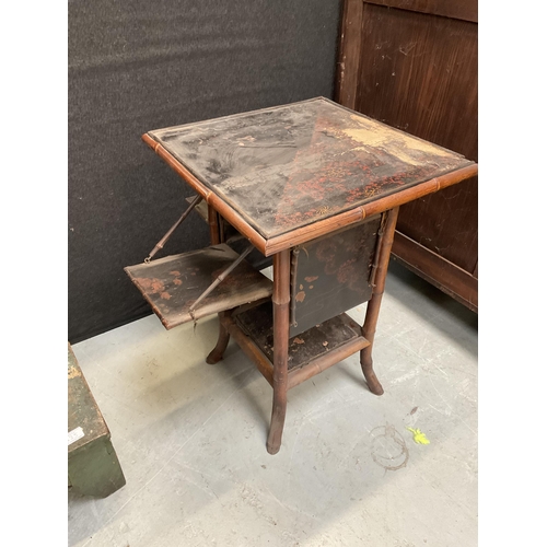 335 - VICTORIAN BAMBOO TABLE H27