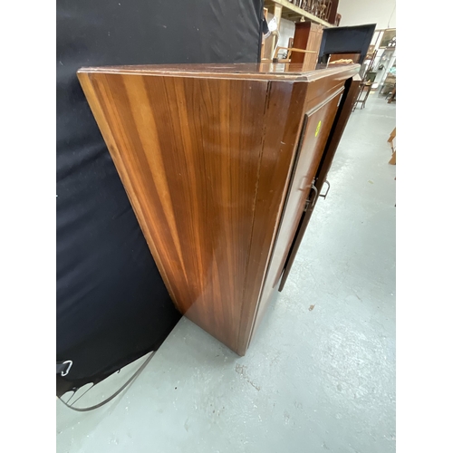 348 - VINTAGE WALNUT VENEERED FITTED TALLBOY H46