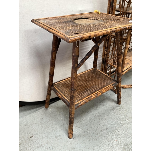 361 - VICTORIAN BAMBOO TABLE H27