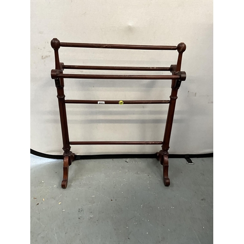 403 - VICTORIAN MAHOGANY TOWEL RAIL