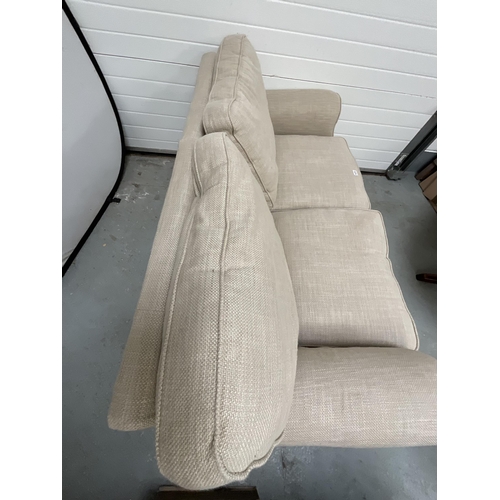 426 - LAURA ASHLEY BEIGE FABRIC  2 SEATER SETTEE L65