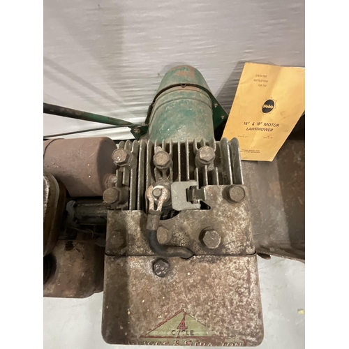 450 - WEBB PETROL LAWNMOWER WITH ORIGINAL HANDBOOK