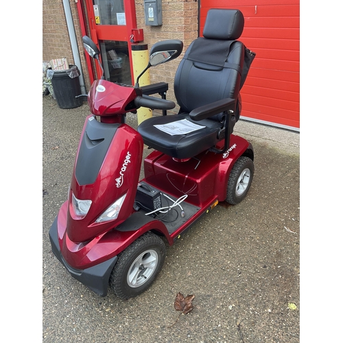 287 - RANGER MOBILITY ABILIZE SCOOTER COMPLETE WITH CHARGER, RAIN COVER  - COST £4500 - PURCHASED AND USED... 