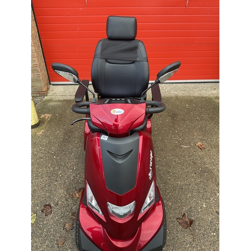 287 - RANGER MOBILITY ABILIZE SCOOTER COMPLETE WITH CHARGER, RAIN COVER  - COST £4500 - PURCHASED AND USED... 