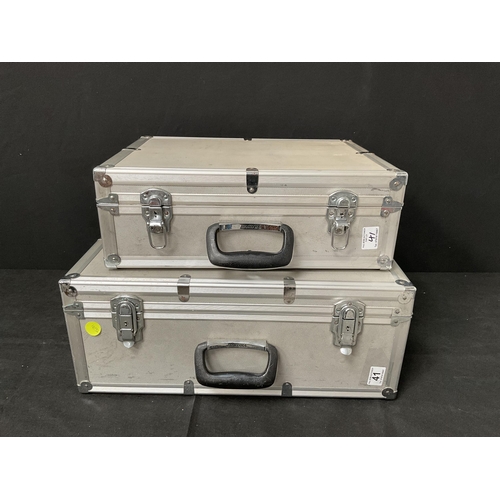 41 - 2 ALUMINIUM CARRYING CASES