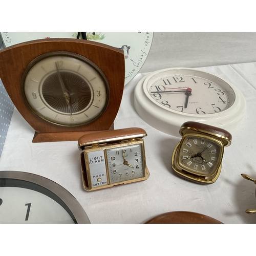 79 - BOX OF CLOCKS AND BAROMETERS