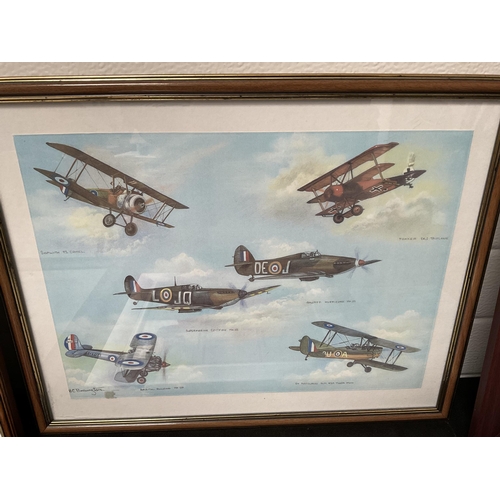 84 - QTY OF AIRCRAFT PICTURES TO INCLUDE LIMITED EDITION SIGNED TO MARGIN EXAMPLES LARGEST 19 X 23