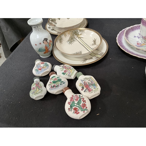 103 - 2 BOXES OF CHINA TO INCLUDE ORIENTAL CHINA , CROWN DEVON ETC